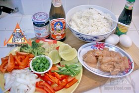 Thai Fried Rice with Chicken, 'Khao Pad Namprik Pao Sai Kai'