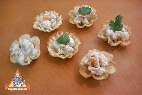 Golden Thai Pastry Cups, 'Kratong Tong' - Golden Thai Pastry Cups, 'Kratong Tong'
