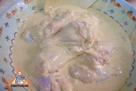 Thai-Style Fried Chicken - Coating the chicken
