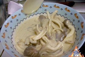 Thai-Style Fried Chicken - Coating the mushrooms
