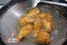 Thai-Style Fried Chicken - Frying chicken
