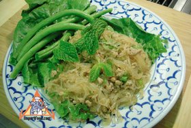 Larb with Glass Noodle & Minced Pork, 'Larb Woonsen Moo Sap' - Larb with Glass Noodle & Minced Pork, 'Larb Woonsen Moo Sap'