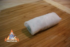 Larb Woonsen in Spring Roll Wrapper - Delicious larb snack