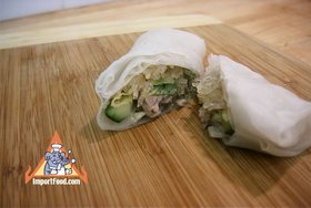 Larb Woonsen in Spring Roll Wrapper - Larb Woonsen in Spring Roll Wrapper