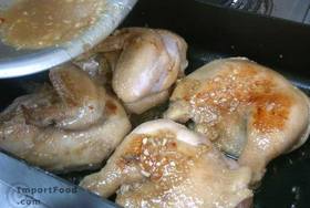 Lemongrass Chicken with Turmeric Rice - Coat the chicken