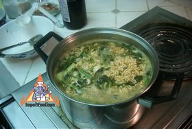 Instant Mama with Sardines & Vegetables, 'Poor Man's Gourmet' - Cooking