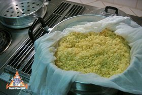 Mungbean Pudding, 'Tao Suan' - Preparing mungbean
