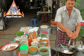 Thai Street Vendor for Thai-Style Fried Noodles, 'Pad Thai' - Step 6