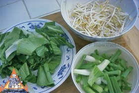 Korat-Style Stir-Fried Noodles, 'Pad Korat' - Vegetables read to add