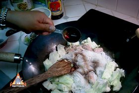 Thai Fried Vermicelli Noodle, 'Pad Mee' - Stir fry noodles, pork, seasonings