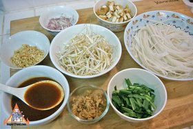 Thai-Style Fried Noodles, 'Pad Thai' - Ingredients ready