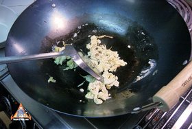 Thai-Style Fried Noodles, 'Pad Thai' - Cook the egg, set aside