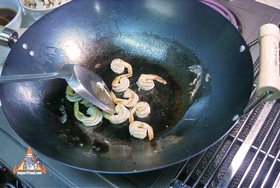Thai-Style Fried Noodles, 'Pad Thai' - Cook the shrimp, set aside
