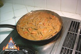 Thai Panang Beef - Cook the panang over medium heat