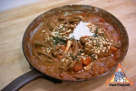 Thai Panang Beef - Add ingredients after cooking