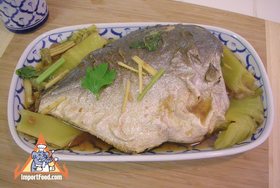 Fish in Salted Soybean with Ginger, 'Pla Tao Cheo' - Fish in Salted Soybean with Ginger, 'Pla Tao Cheo'