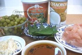 Red Chicken Curry, 'Gaeng Phed Gai' - Prepare the ingredients