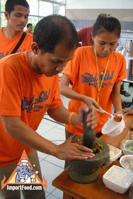 Thai Street Vendor for Tom Kha Salmon, Prepared by the Prime Minister of Thailand - "Tasting, Complaining" Staff