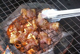 Thai Street Vendor for Crying Tiger Beef, 'Seua Rong Hai'