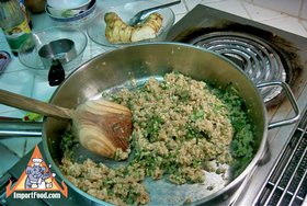 Steamed Thai Dumplings, 'Pun Sip Neung' - Preparing dumpling filling