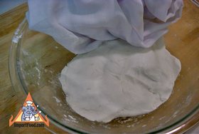 Steamed Thai Dumplings, 'Pun Sip Neung' - Prepared wrapper dough