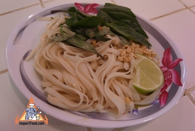 Thai-Style Noodles with Peanut Basil Sauce - Noodles with Peanut Basil Sauce