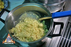 Mungbean Pudding, 'Tao Suan' - Cooking the pudding