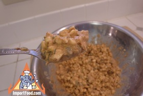 Spicy Thai Corn Cakes, 'Todman Khao Phot' - Spoon the mix