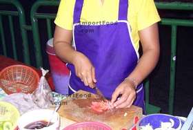 Thai Street Vendor for Thai Prawn Soup with Lemongrass, 'Tom Yum Goong'