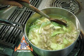 Bean Vermicelli Soup with Pork, 'Tom Jude Woonsen' - Cook together