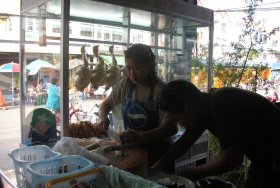 Khao Man Gai Vendor in Bangkok