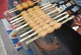User uploaded image for BBQ Ground Thai Chicken on Lemongrass Spears with Peanut Sauce