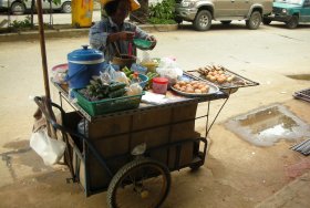 Som Tum street vendor in Thailand
