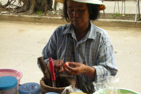 Som Tum street vendor in Thailand