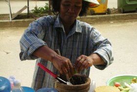 Som Tum street vendor in Thailand