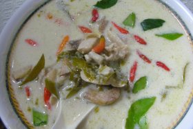 Tom Kha in Kanchanaburi
