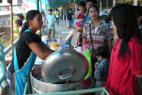 Ice cream vendor in Thailand