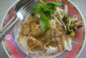 User uploaded image for Noodles with Fish Curry, 'Khanom Jin'