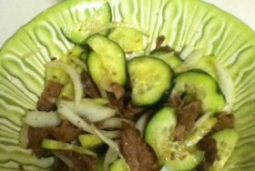 Thai salad with deer meat