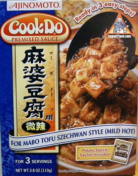 mabo tofu, cookdo, ajinomoto