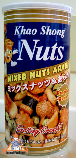 mixed cracker snacks, khao shong