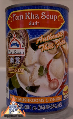 tom kha soup can, por kwan