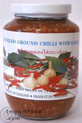 picked chile with garlic