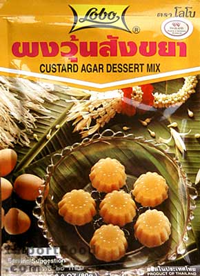agar custard thai
