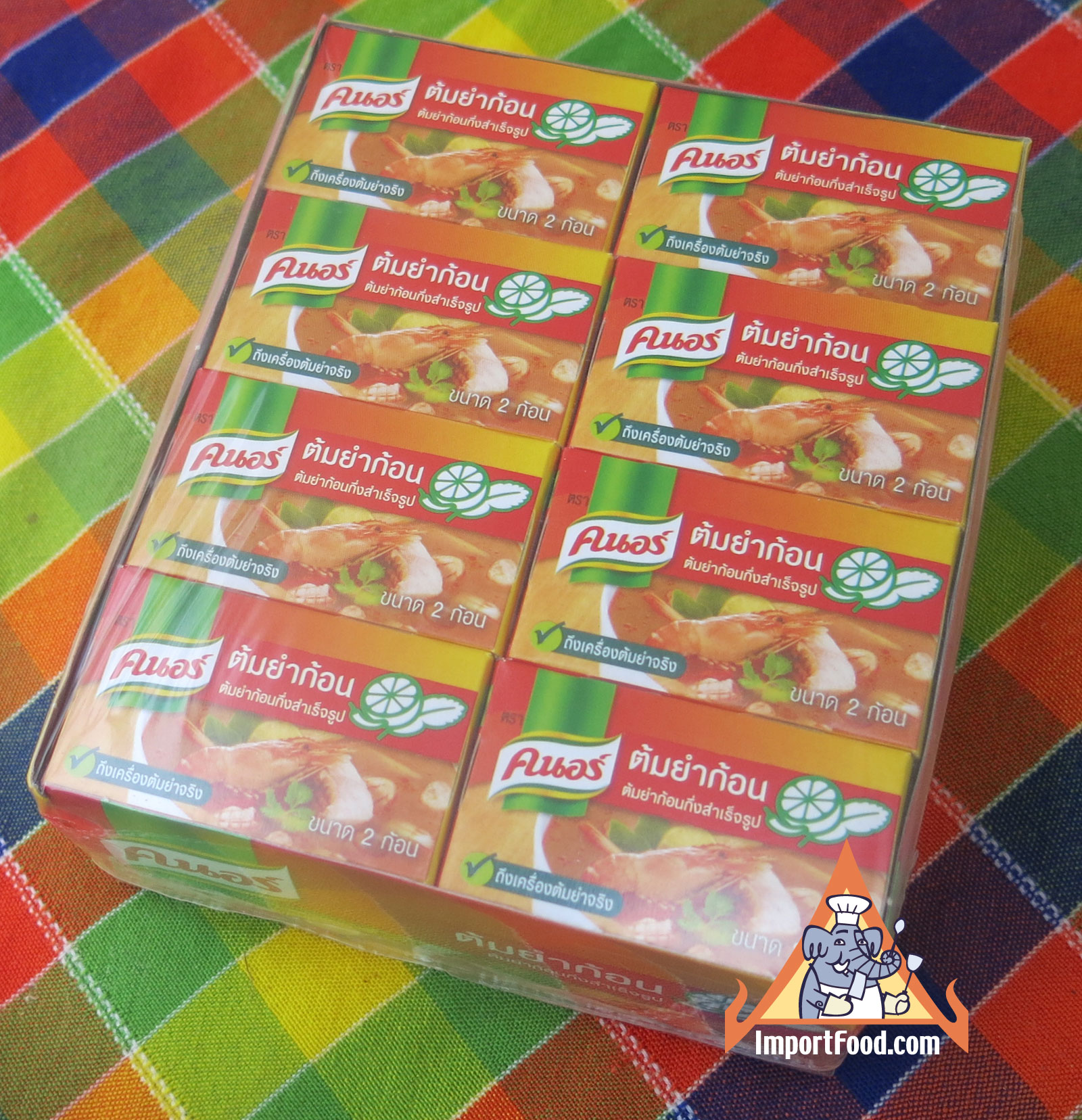 Tom yum cubes Knorr brand available online from ImportFood com