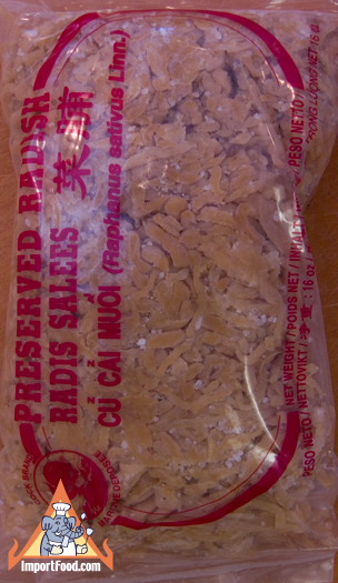 salted radish for pad thai