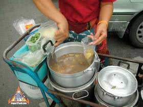 Thai Street Vendor Prepares Chinese-Style Soup