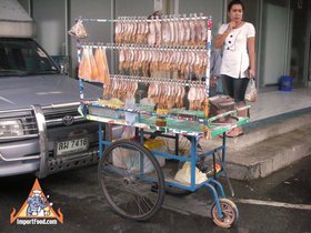 Entertaining Tour of Or Tor Kor Market - Squid Snack