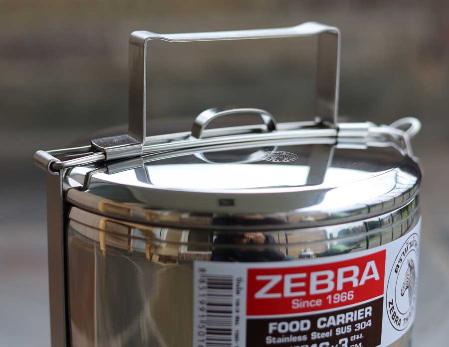 Stainless steel Thai food carrier - Zebra Thailand - ImportFood