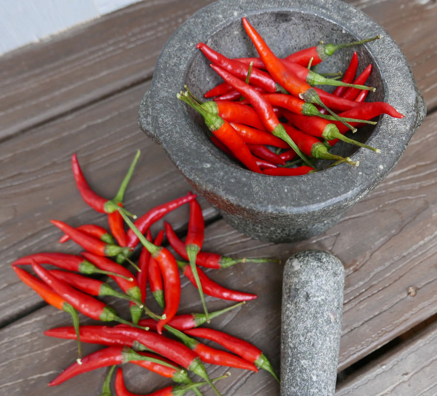 Handcrafted Mortar and Pestle - Thai Granite